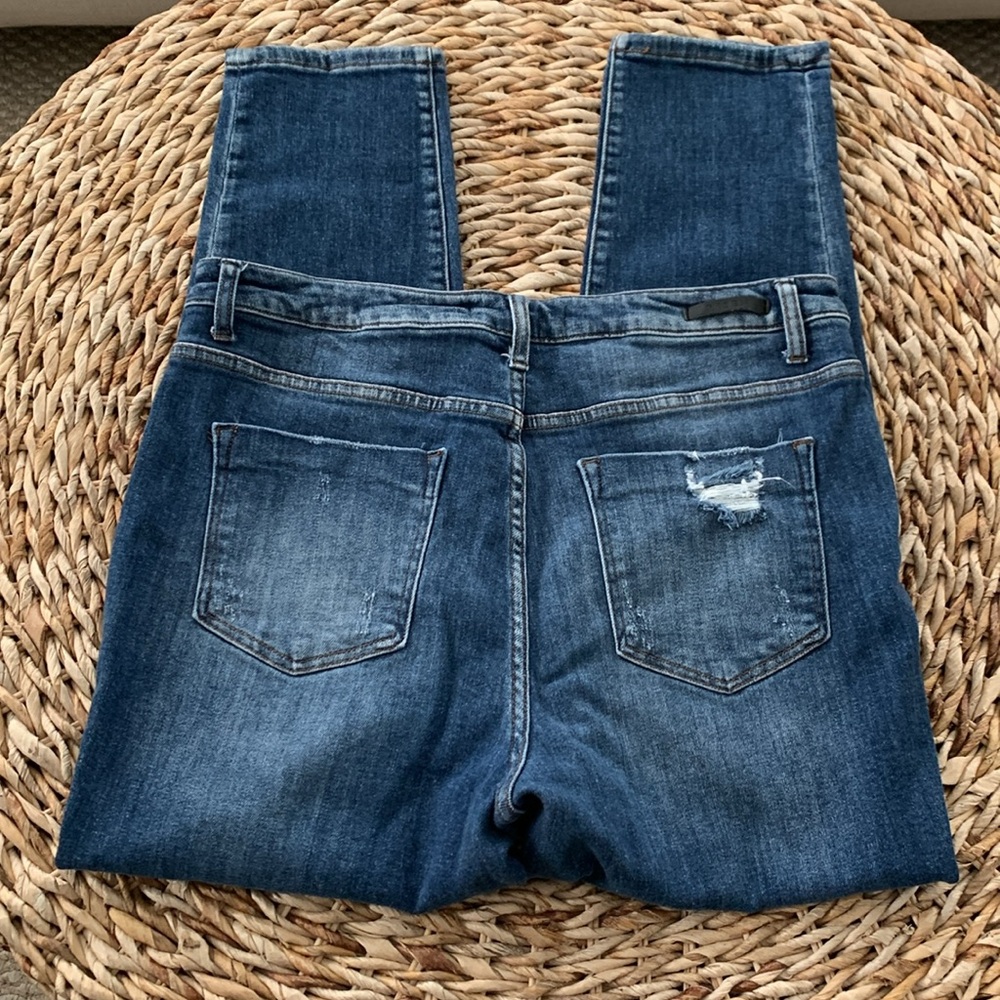 Risen Button Fly Patch Pocket Roll-Up Skinny - image 7